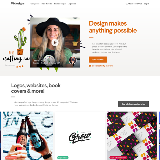 99designs  Landing Page Design