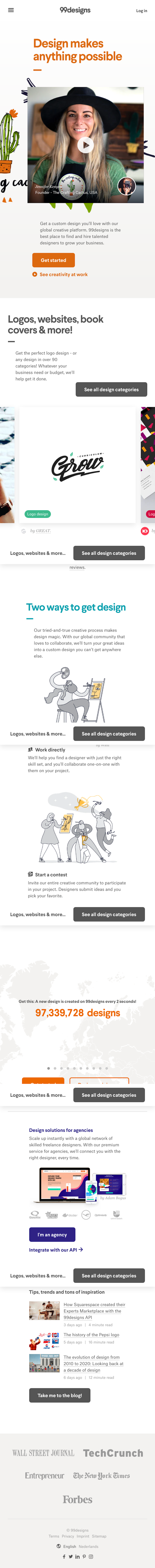 99designs  Landing Page Design