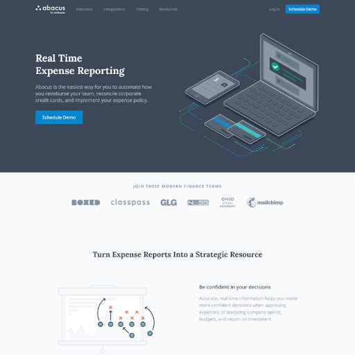 Abacus  Landing Page Design