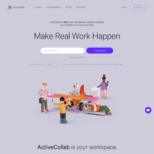 Activecollab  Landing Page Design