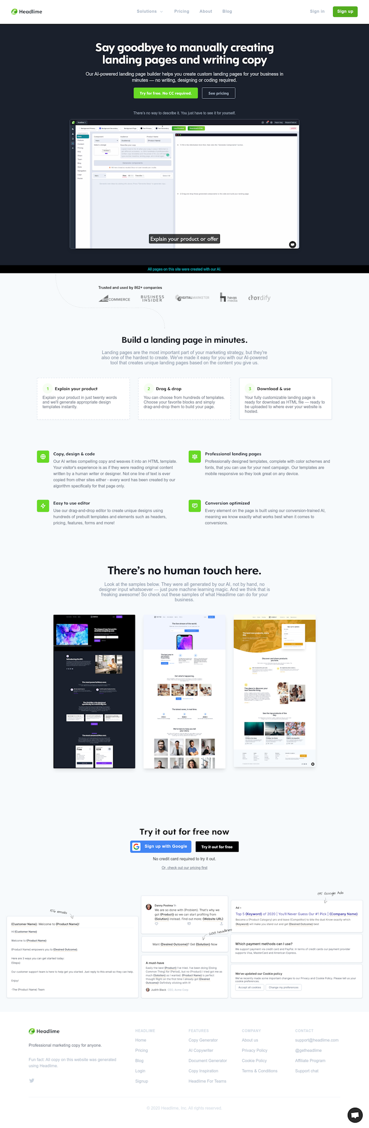 AI Landing Page Builder  Landing Page Design