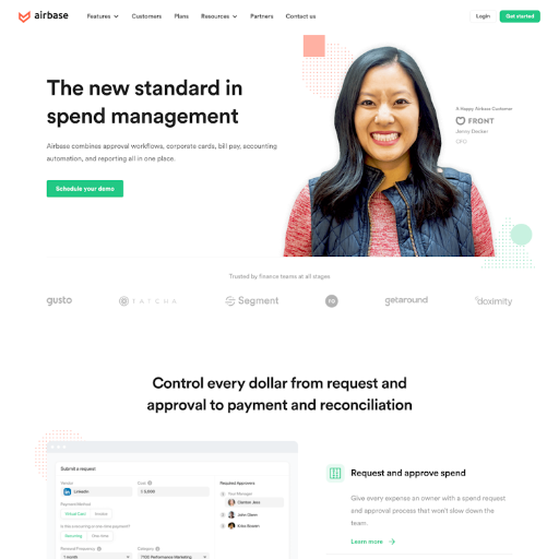 Airbase  Landing Page Design