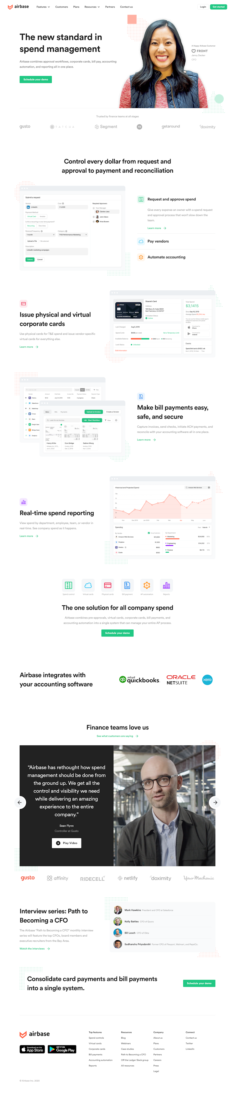 Airbase  Landing Page Design