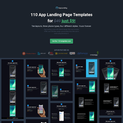 AppLanding  Landing Page Design