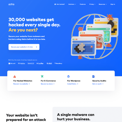 Astra  Landing Page Design