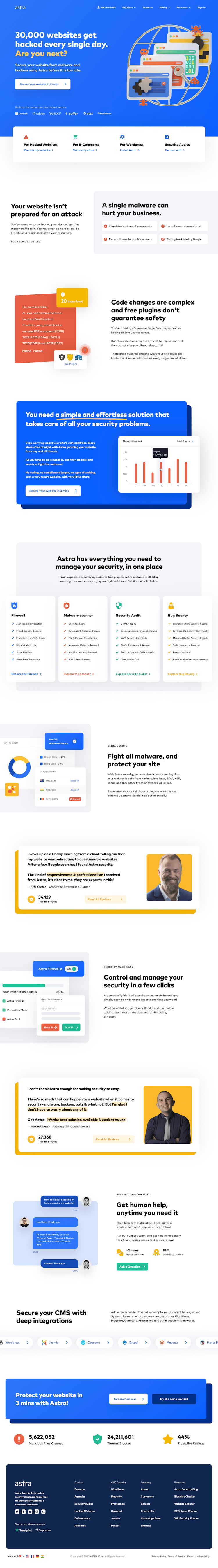 Astra  Landing Page Design