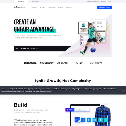 Bigcommerce  Landing Page Design