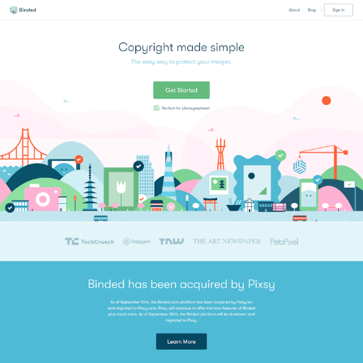 Binded  Landing Page Design