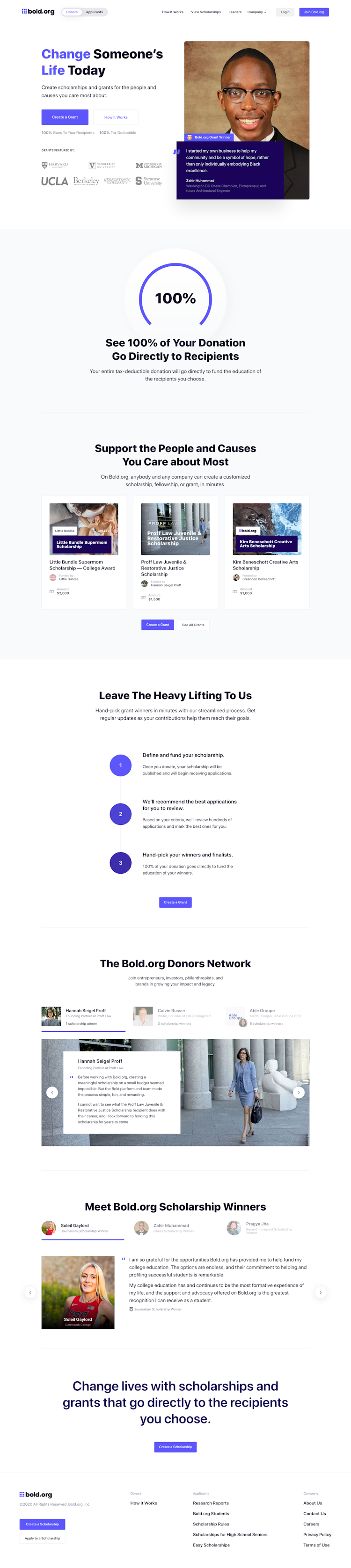 Bold  Landing Page Design