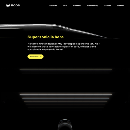 Boom  Landing Page Design