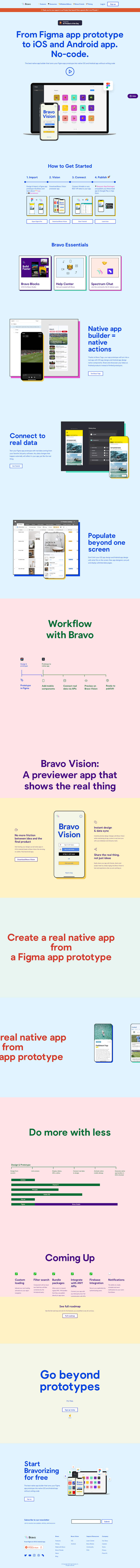 Bravo  Landing Page Design