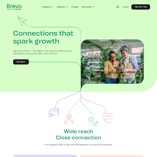 Brevo (formerly Sendinblue)  Landing Page Design