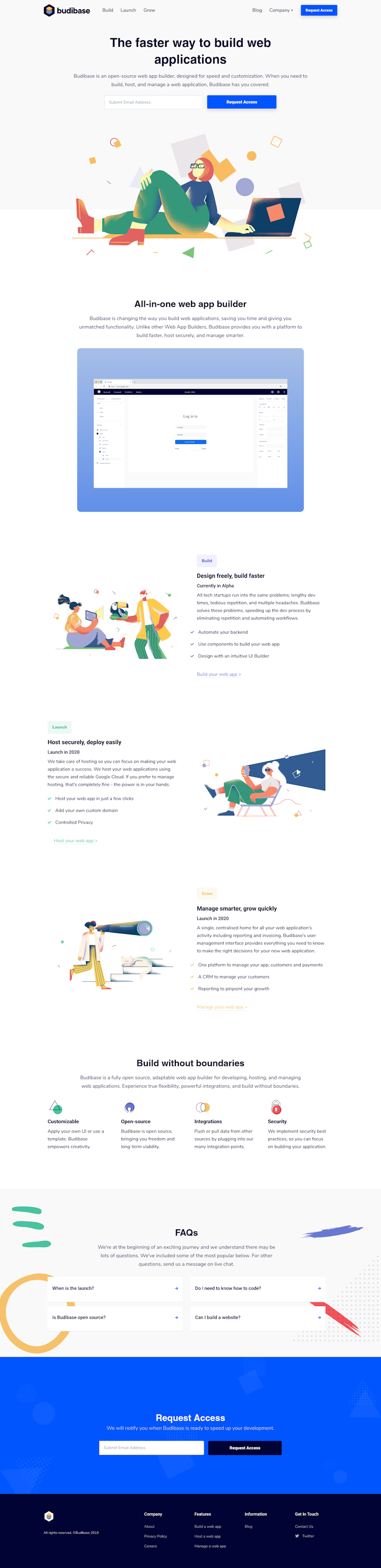 Budibase  Landing Page Design