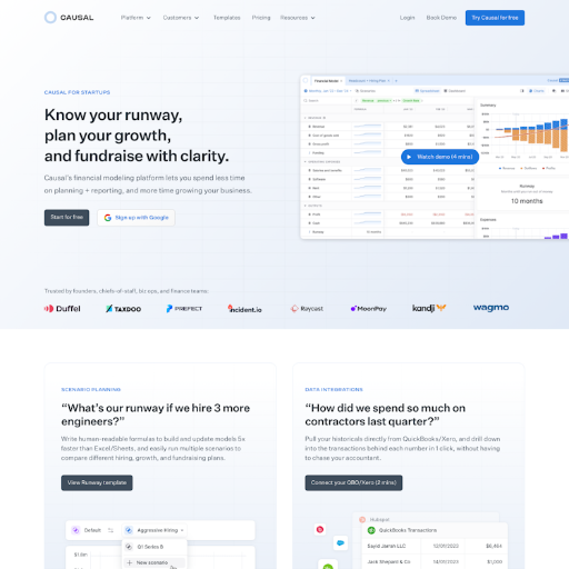 Causal  Landing Page Design