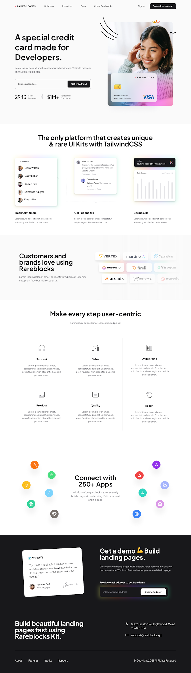 ClarityUI  Landing Page Design