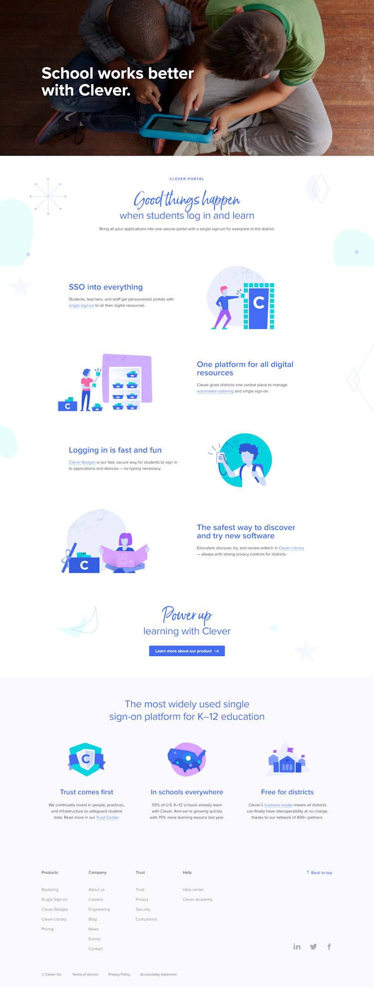 Clever  Landing Page Design