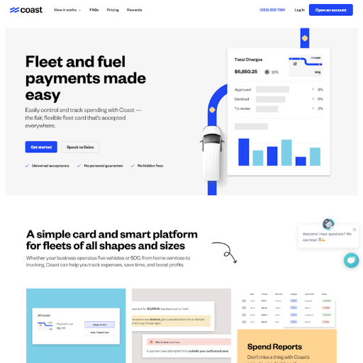 Coastpay  Landing Page Design