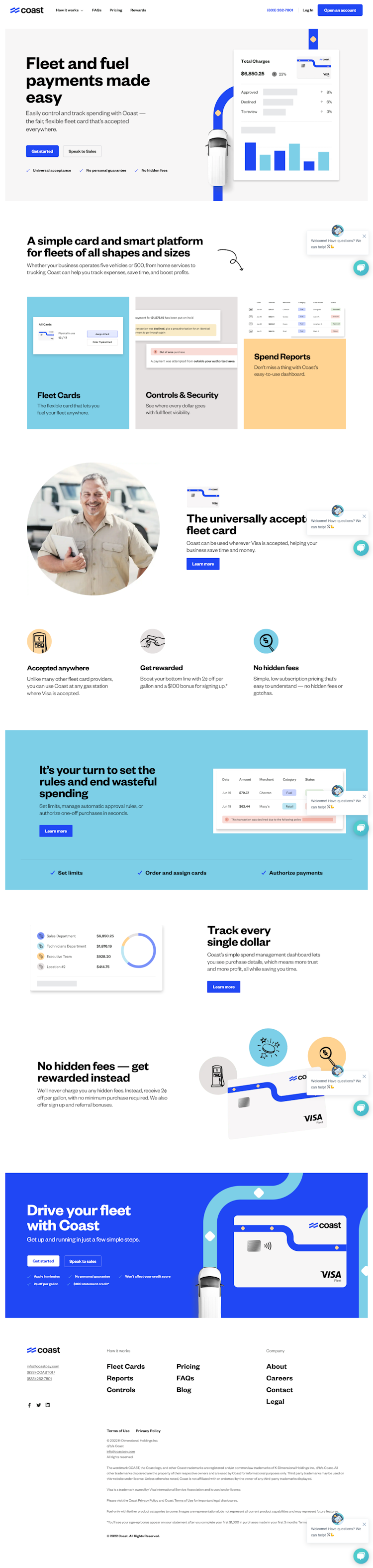 Coastpay  Landing Page Design