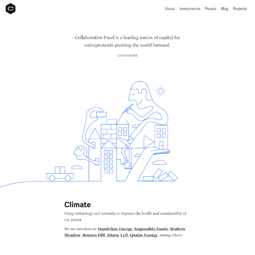 Collaborativefund  Landing Page Design