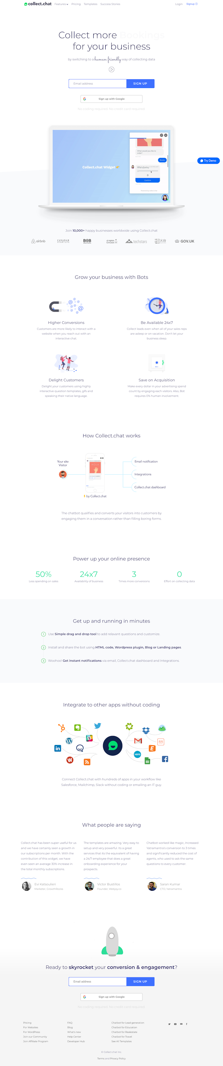 Collect  Landing Page Design