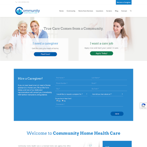 Commhealthcare  Landing Page Design