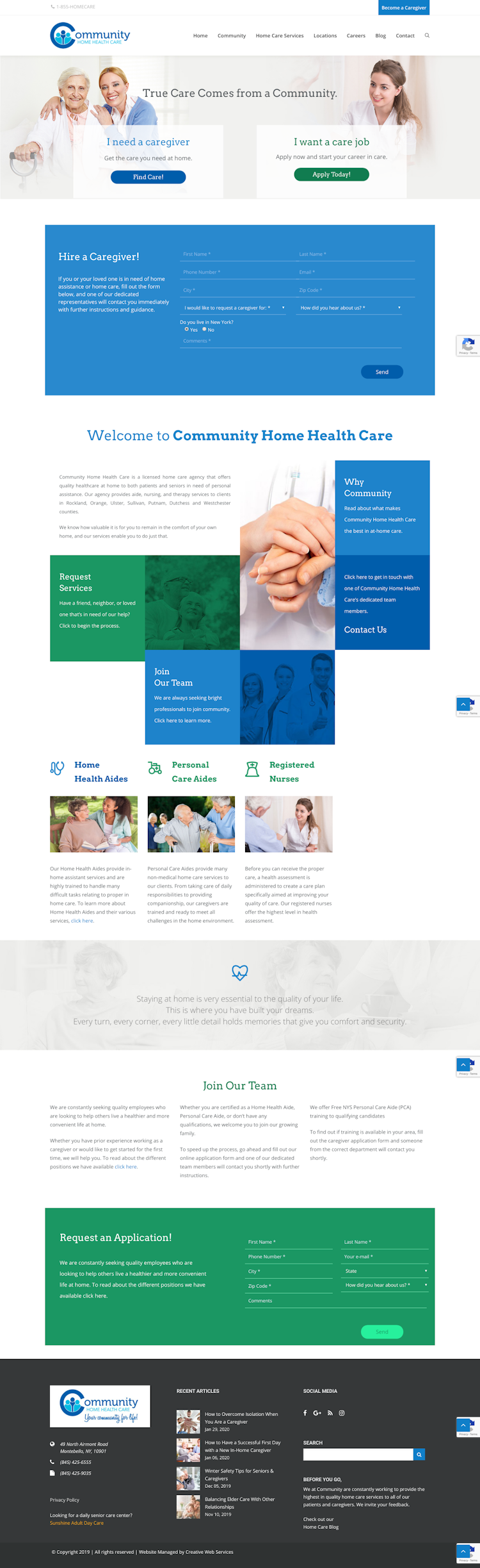 Commhealthcare  Landing Page Design