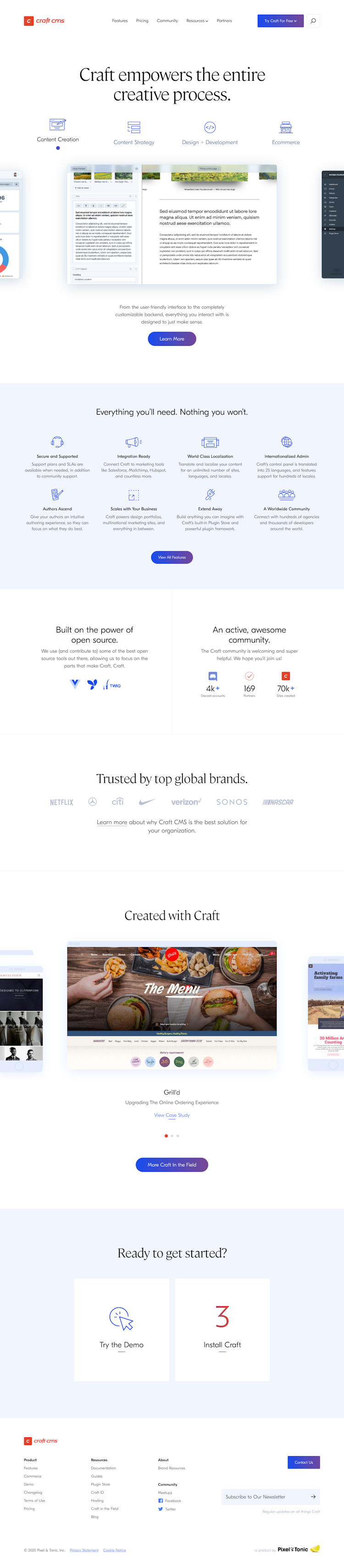 Craftcms  Landing Page Design