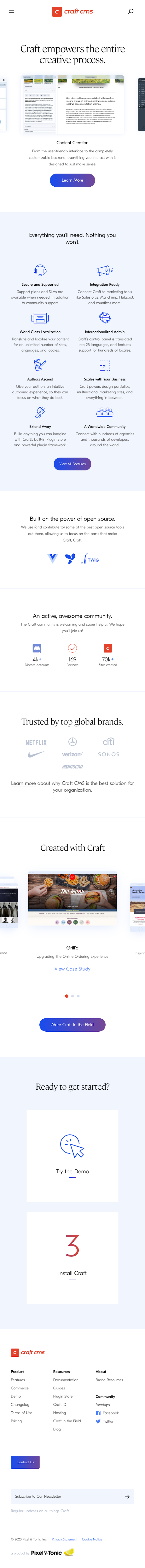 Craftcms  Landing Page Design