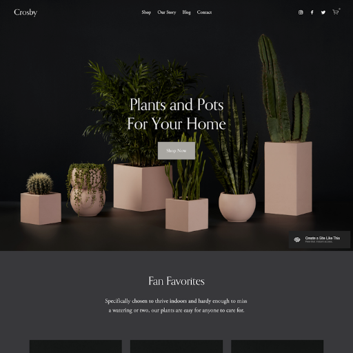 Crosby  Landing Page Design