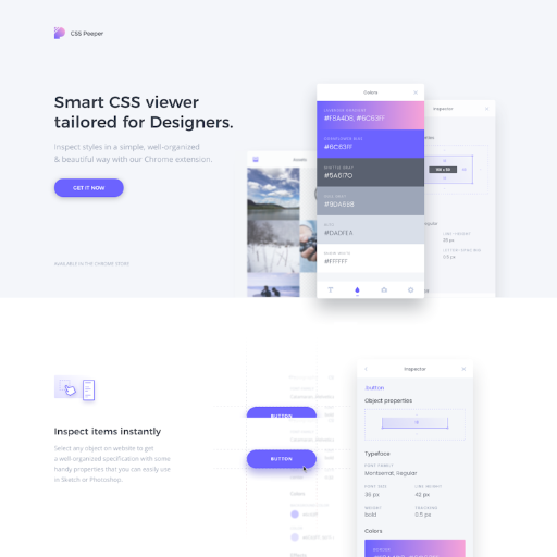 Csspeeper  Landing Page Design