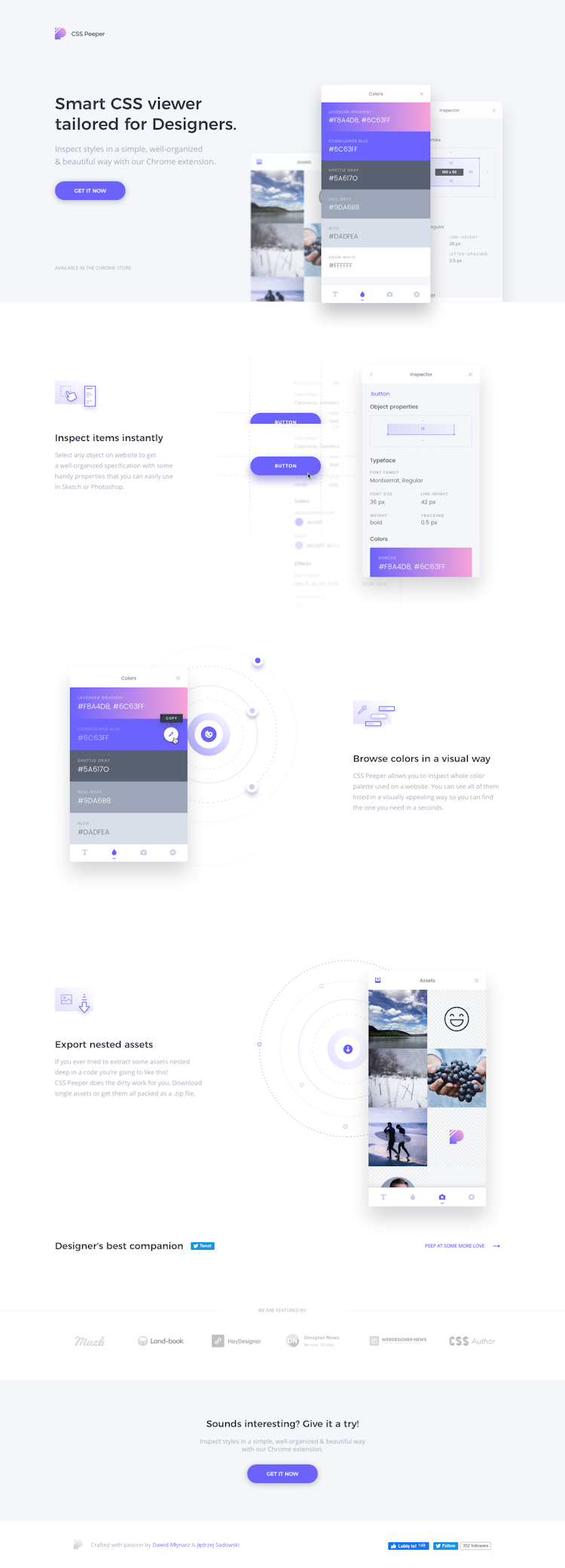 Csspeeper  Landing Page Design