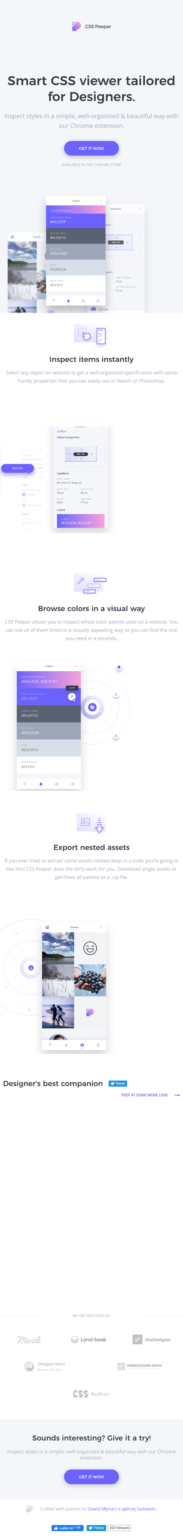 Csspeeper  Landing Page Design