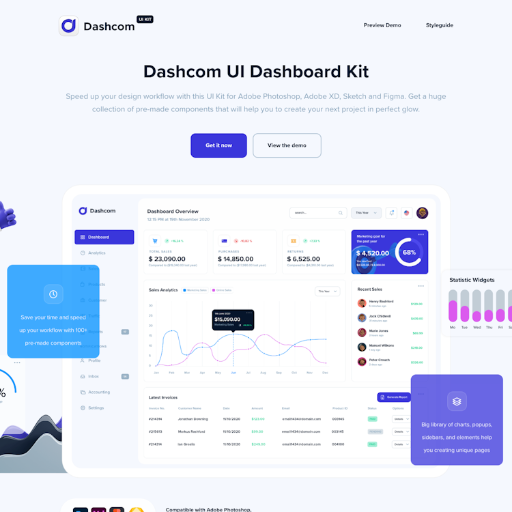 Dashcom-ui  Landing Page Design