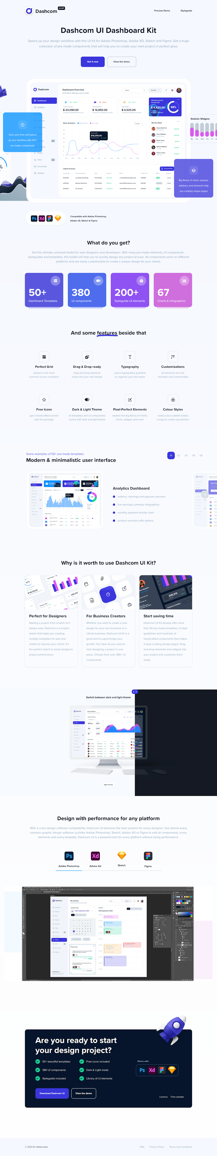 Dashcom-ui  Landing Page Design