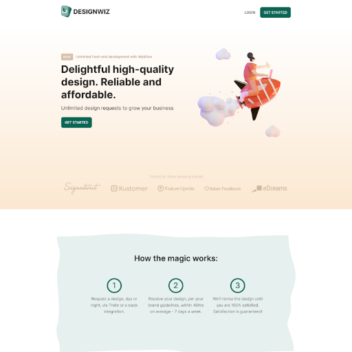 Designwiz  Landing Page Design