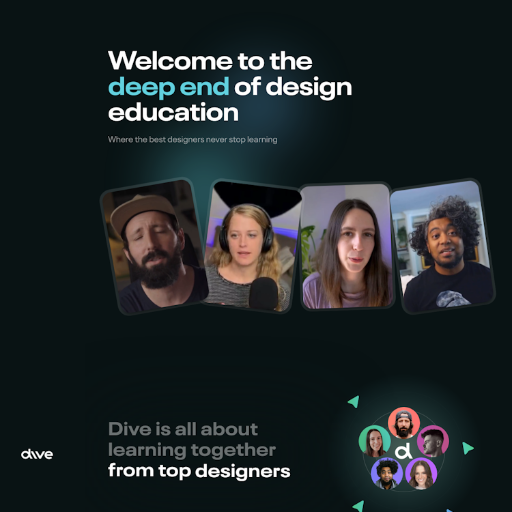 Dive  Landing Page Design