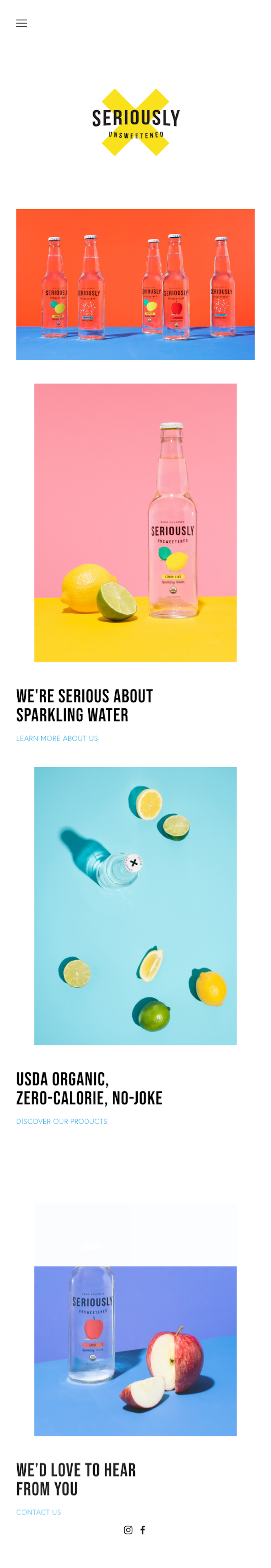 Drink Seriously  Landing Page Design