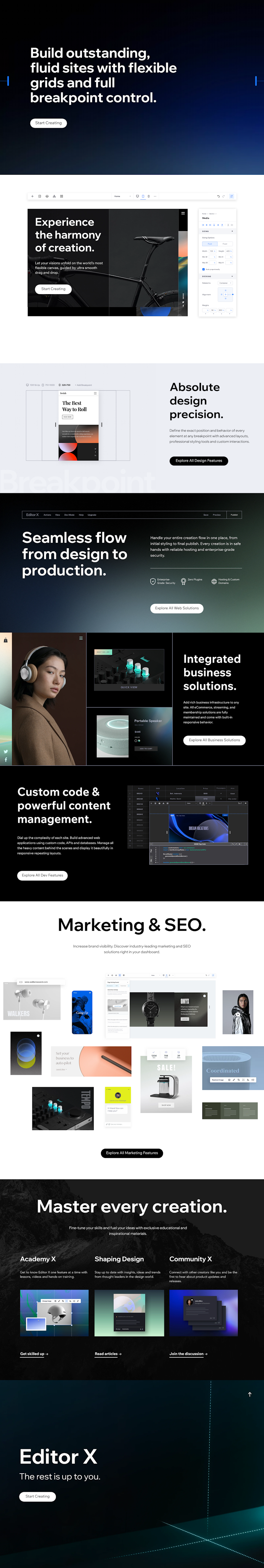 Editorx  Landing Page Design