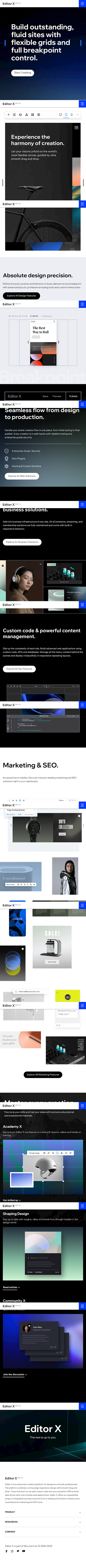 Editorx  Landing Page Design