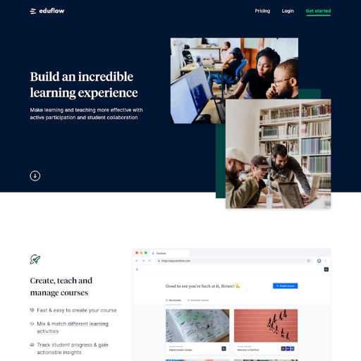 Eduflow  Landing Page Design