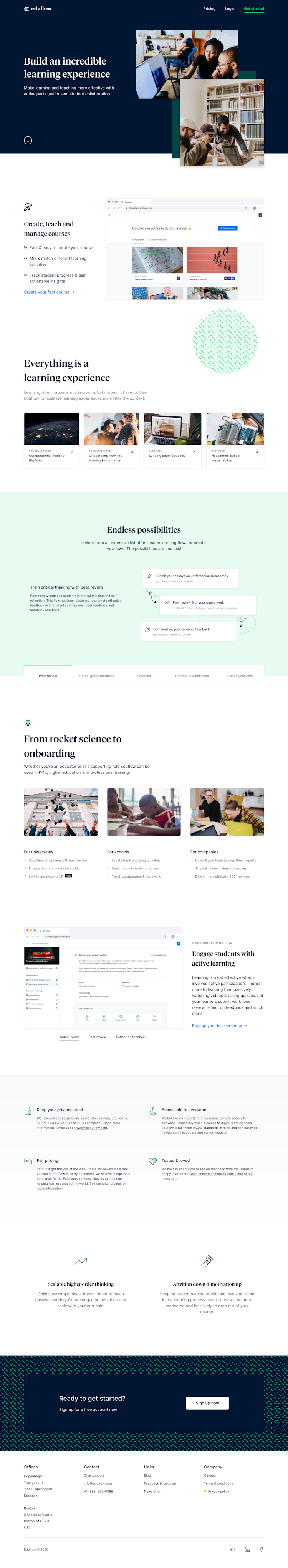 Eduflow  Landing Page Design