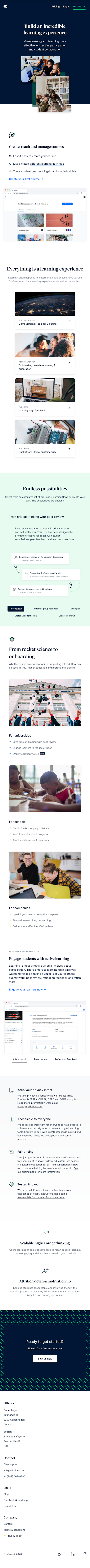 Eduflow  Landing Page Design