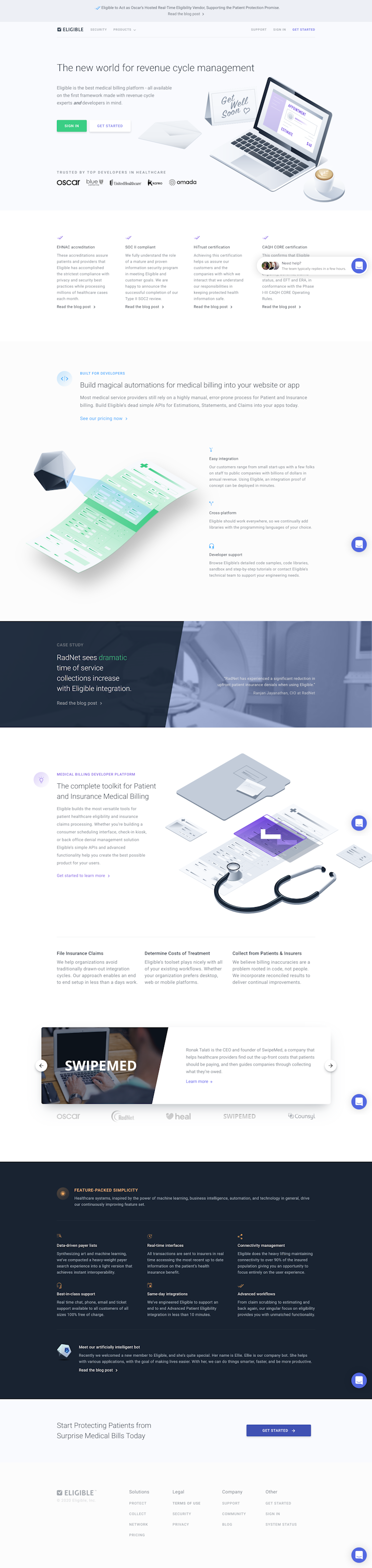 Eligible  Landing Page Design