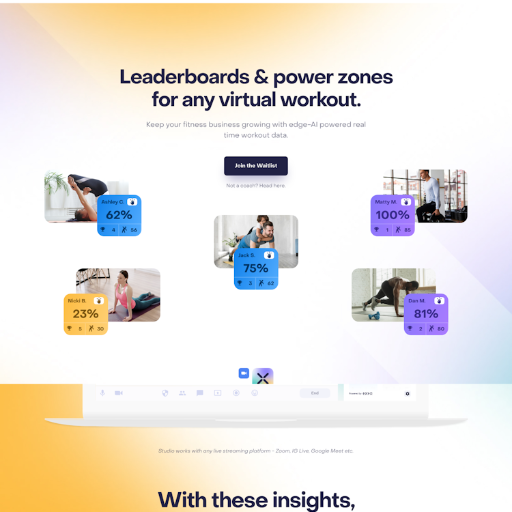 Exer  Landing Page Design