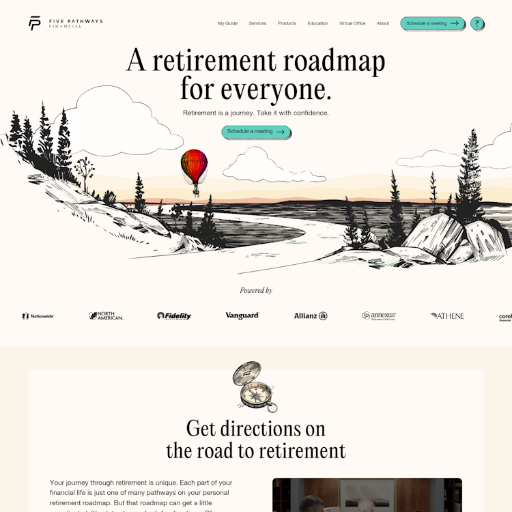 Five Pathways Financial  Landing Page Design