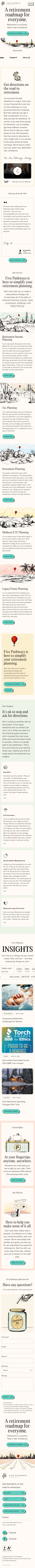 Five Pathways Financial  Landing Page Design