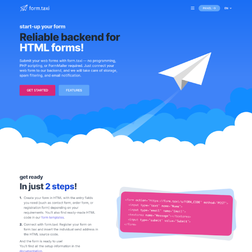 Form  Landing Page Design