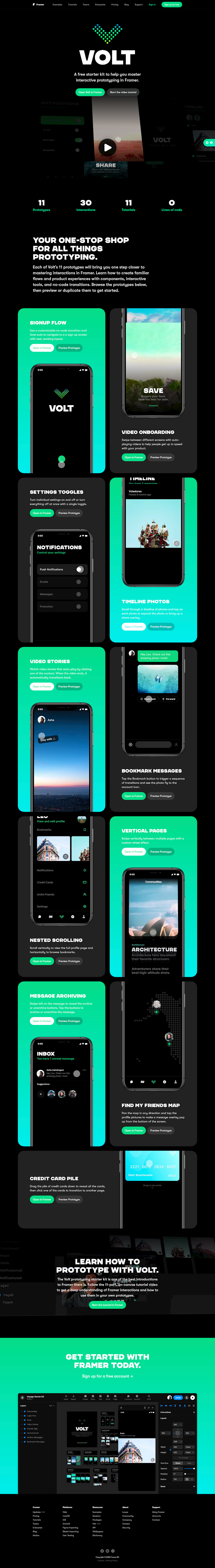 Framer  Landing Page Design