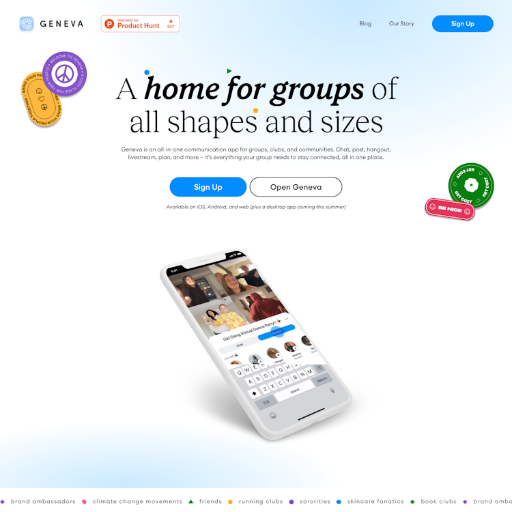 Geneva  Landing Page Design