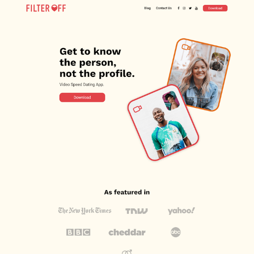 Getfilteroff  Landing Page Design